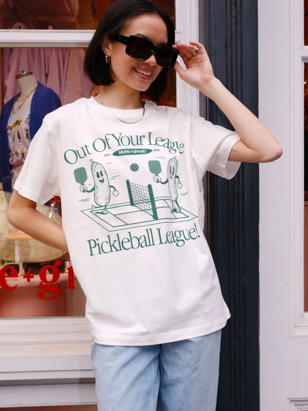 NEW Mure + Grand Pickleball Graphic Tee Shirt Short Sleeve Crewneck *763